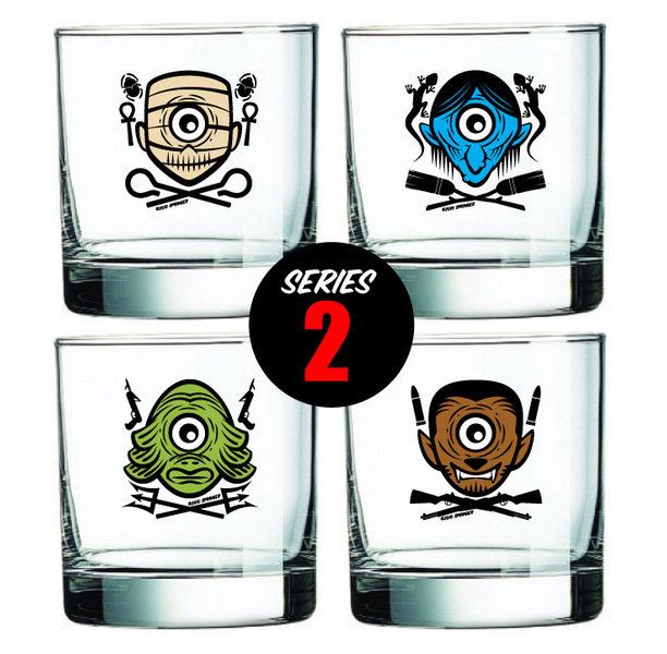 Dan Springer "Roving Eye" Shot Glasses Dan Springer "Roving Eye" Shot Glasses