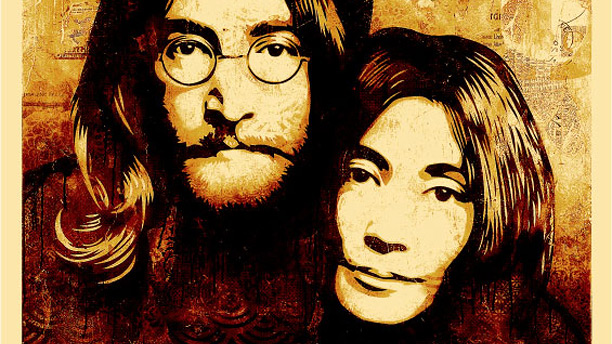 Shepard Fairey "John & Yoko Canvas" Shepard Fairey "John & Yoko Canvas"