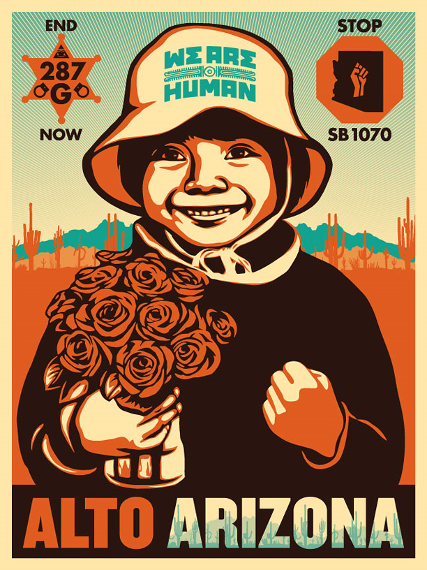 "Cornel West" & "Alto Arizona" by Shepard Fairey "Cornel West" & "Alto Arizona" by Shepard Fairey